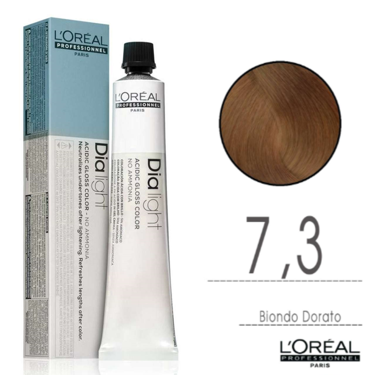 L'Oru00e9al Tinta Dia Light Tono Su Tono 50ML 7.3 Biondo Dorato 