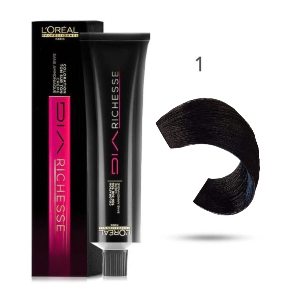 l'oreal l'oréal tinta dia richesse tono su tono 50ml 1 nero - foto 1