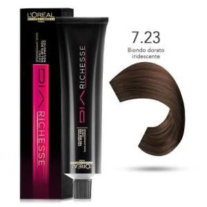 L'oréal tinta dia richesse tono su tono 50ml 7.23 biondo dorato iridescente