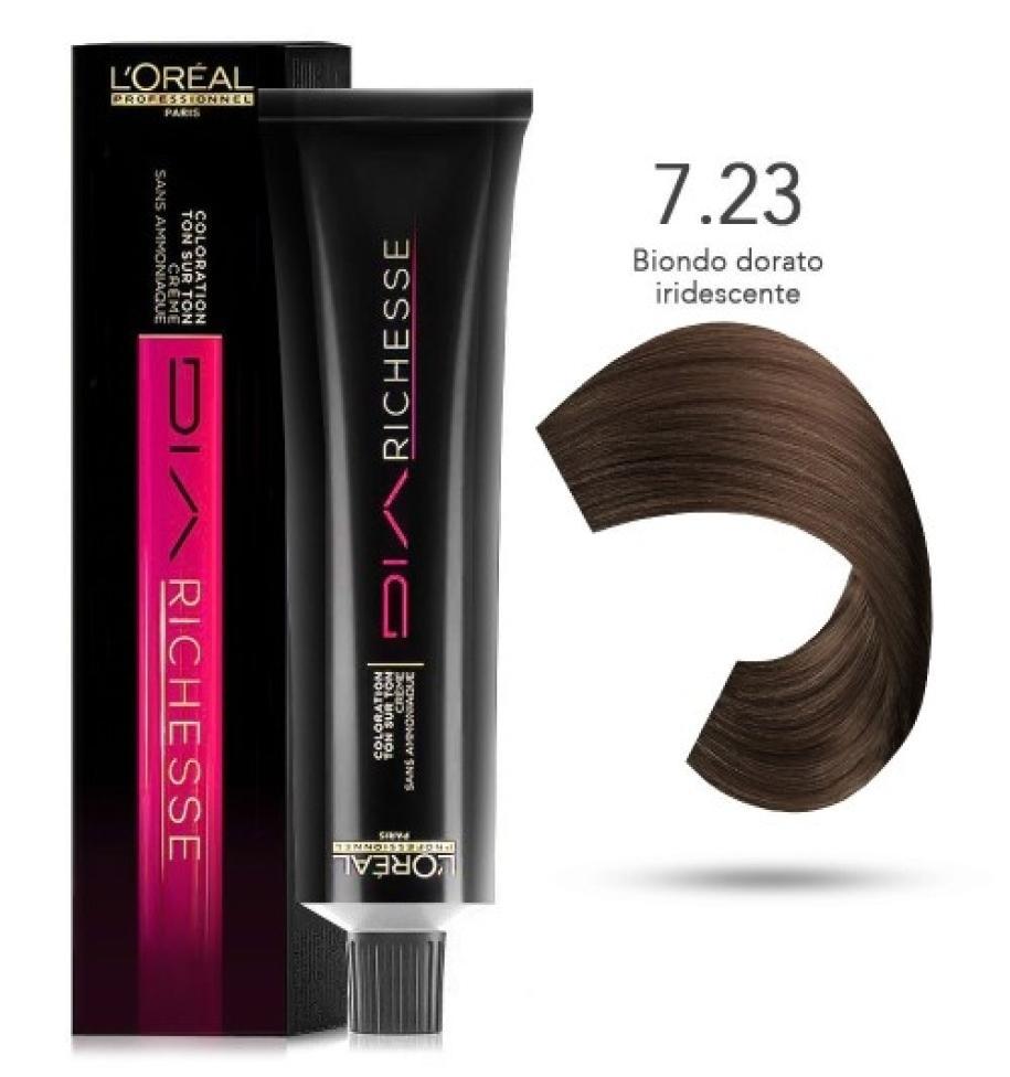 L'Oru00e9al Tinta Dia Richesse Tono Su Tono 50ML 7.23 Biondo Dorato Iridescente