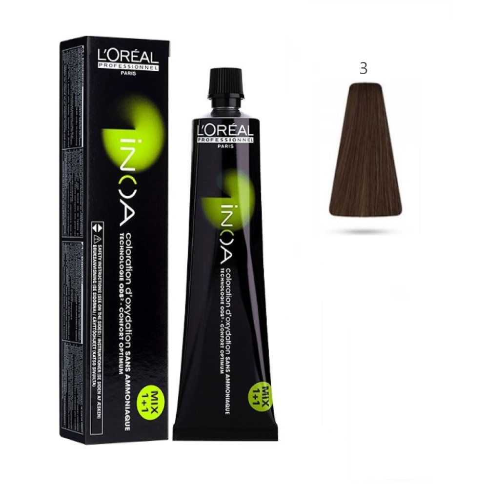 L'Oru00e9al Tinta Inoa Senza Ammoniaca 60ML 3 Castano Scuro