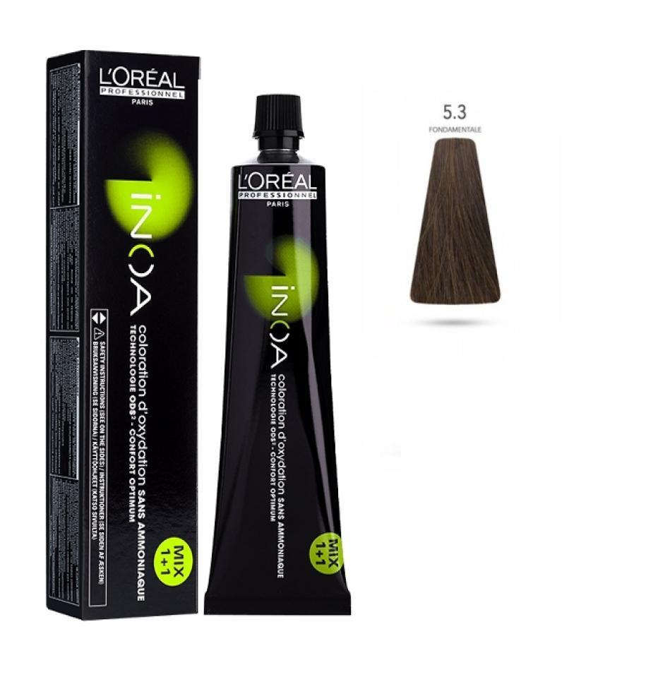 L'Oru00e9al Tinta Inoa Senza Ammoniaca 60ML 5.3 Castano Chiaro Dorato Fondamentale
