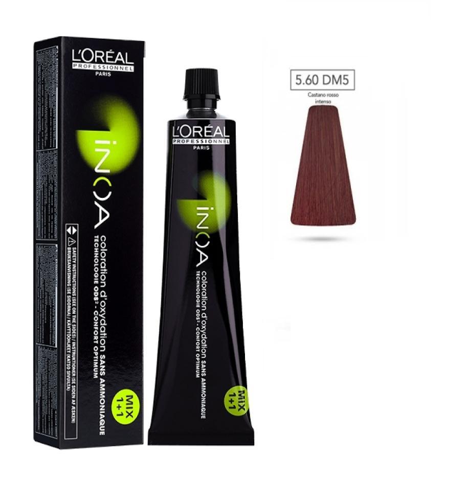 L'Oru00e9al Tinta Inoa Senza Ammoniaca 60ML 5.60 Castano Chiaro Rosso Intenso