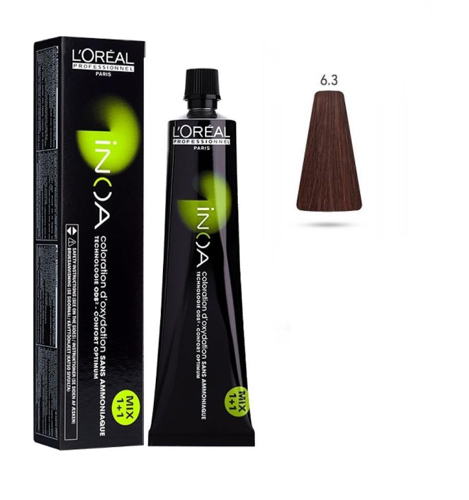 L'Oru00e9al Tinta Inoa Senza Ammoniaca 60ML 6.3 Biondo Scuro Dorato