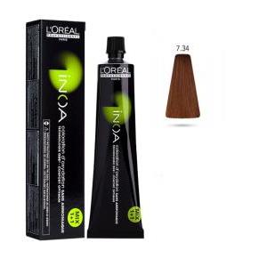 L'oréal tinta inoa senza ammoniaca 60ml 7.34 biondo dorato ramato