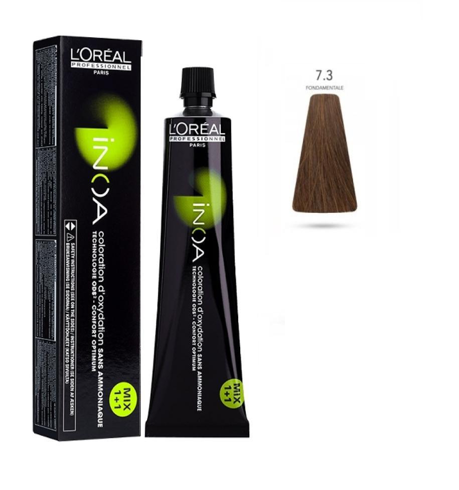 L'Oru00e9al Tinta Inoa Senza Ammoniaca 60ML 7.3 Biondo Dorato Fondamentale