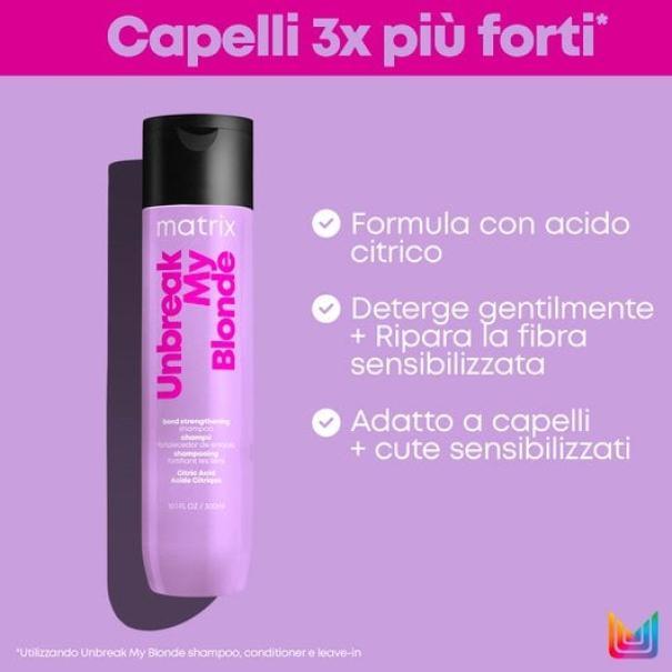 Matrix Shampoo Rinforzante Unbrake My Blonde Total Results 300ML