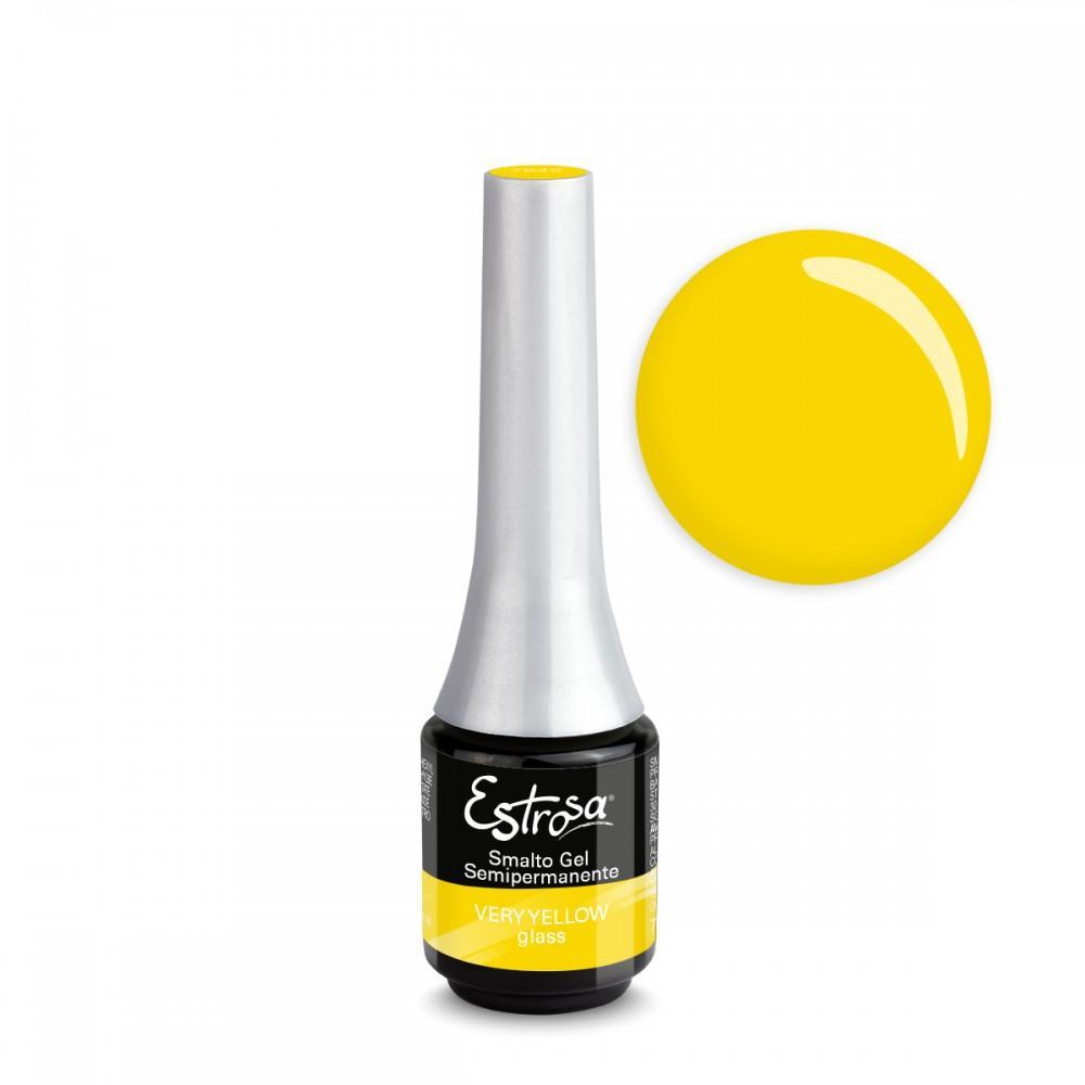 Estrosa Smalto Gel Semipermanente Mini 7ML Very Yellow Glass