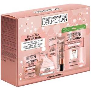 Beauty box anti eta plus crema anti eta plus giorno + crema contorno occhi e labbra + maschera viso e collo anti eta plus