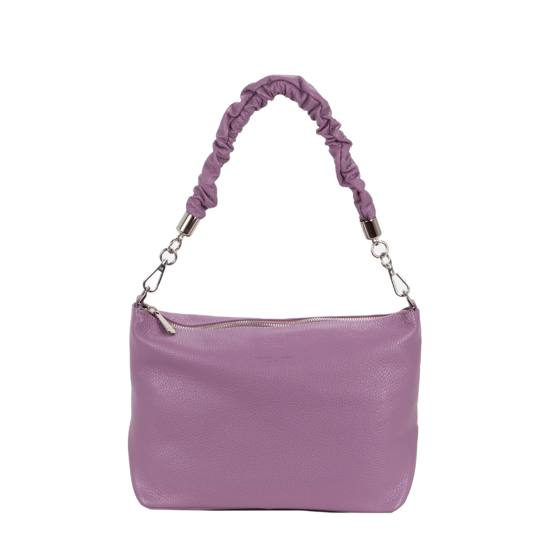 pelletteria veneta pelletteria veneta borsa in pelle flora small lavanda - foto 1