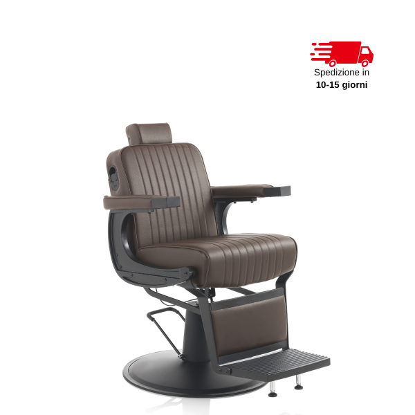 xanitalia xanitalia 375.273 poltrona barbiere hair corsaro marrone - foto 1