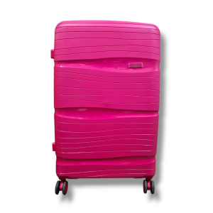 Valigia sintetica fucsia taglia l