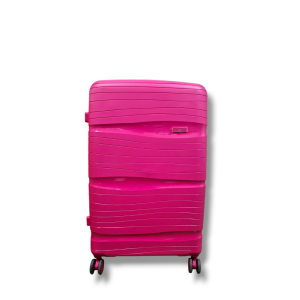 Valigia sintetica fucsia taglia m