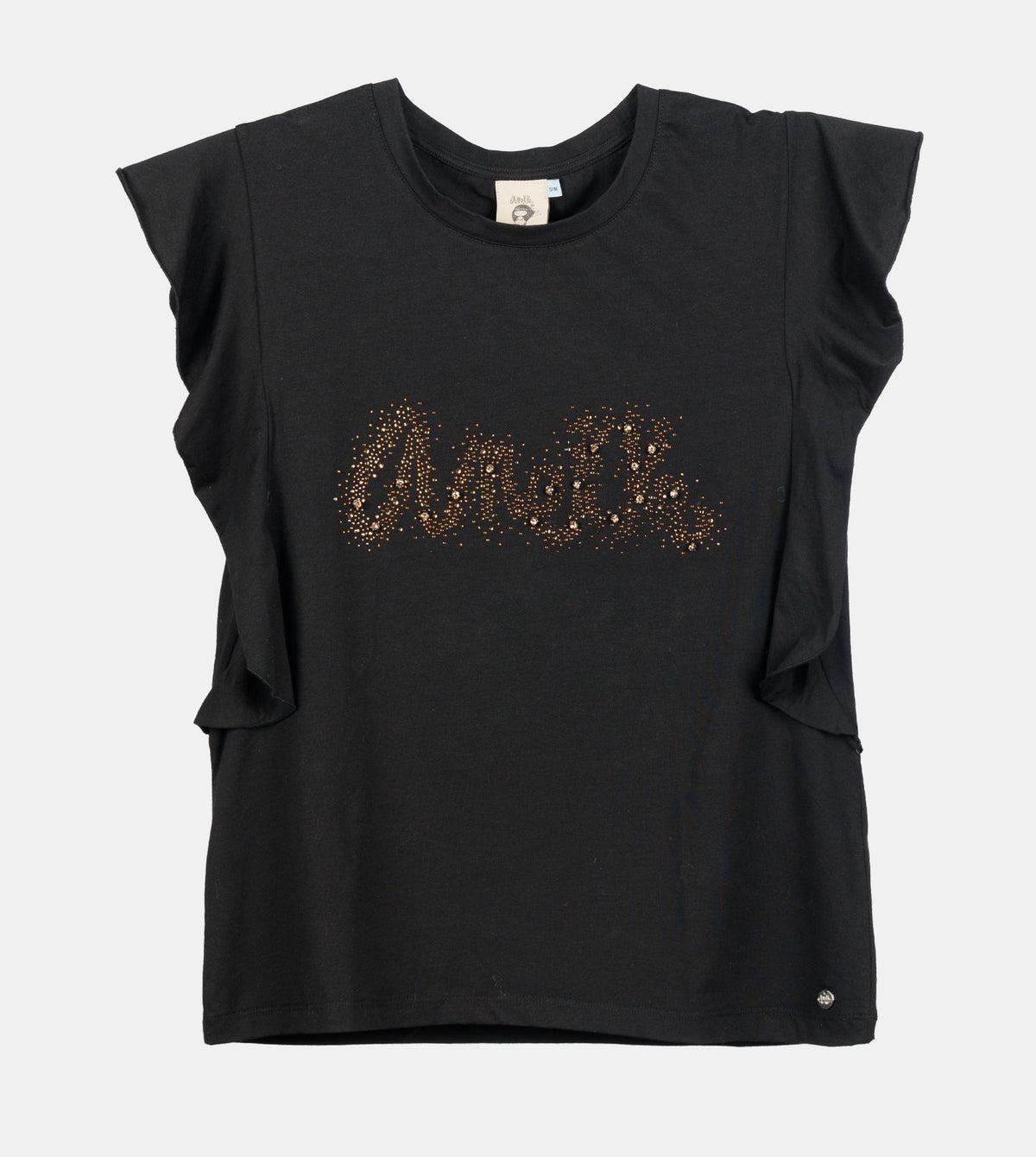 anekke anekke maglia nera corta taglia s/m 40271-105 - foto 1
