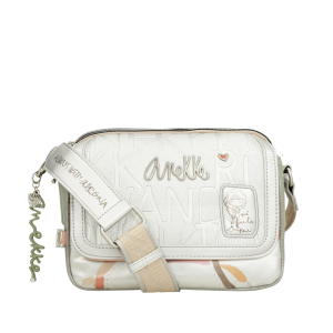 Borsa a tracolla in canvas rivestito 40603-349