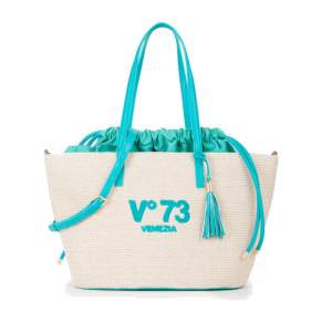 V°73 borsa sintetica donna inge offwhite/smeraldo