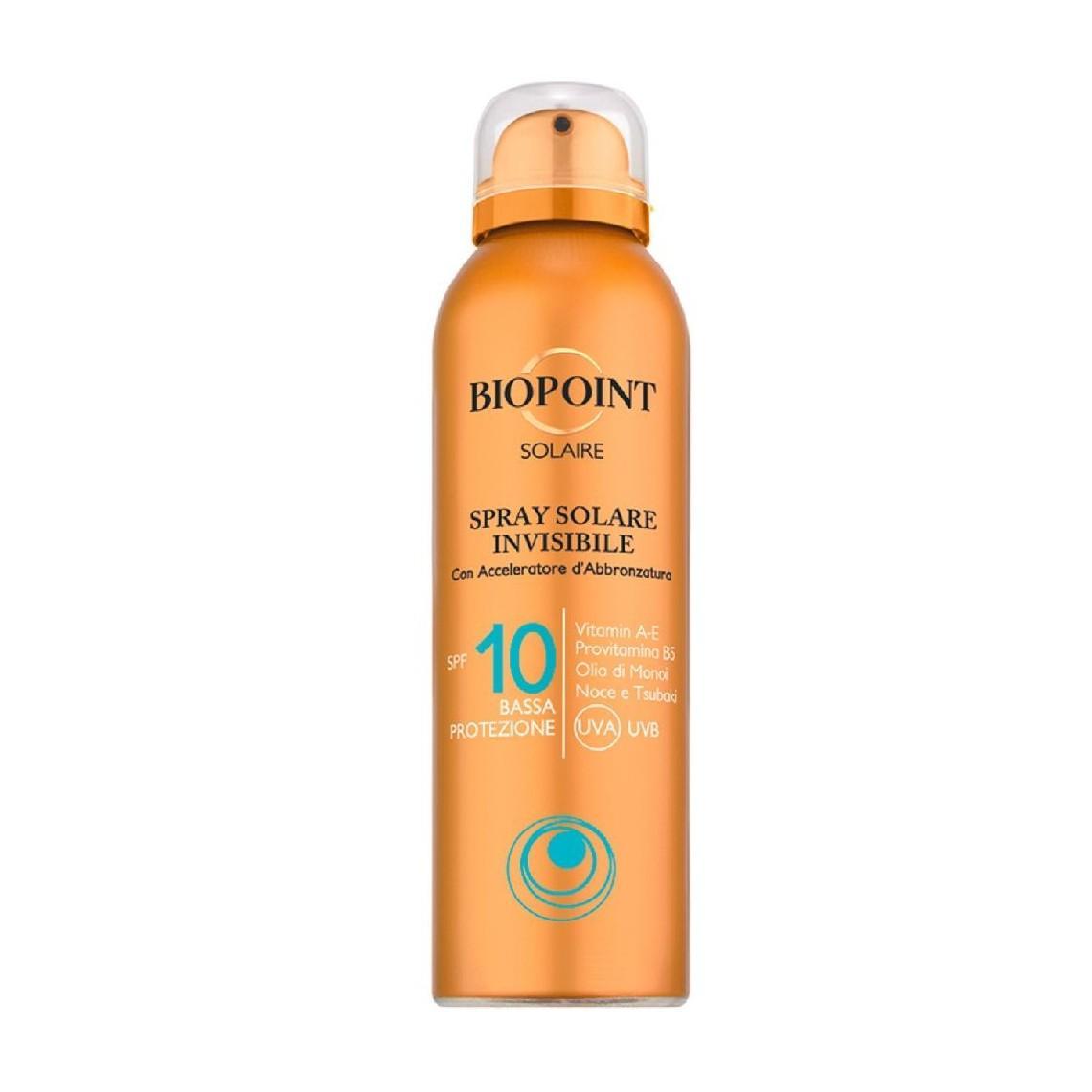 Biopoint Spray Solare Corpo Invisibile Bassa Protezione SPF10 150ml