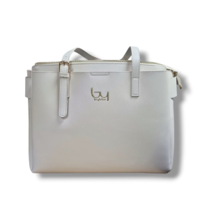 Borsa sintetico avorio bybs03b01