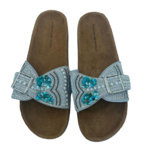 Sandali plana gris nâ°39 40381-803