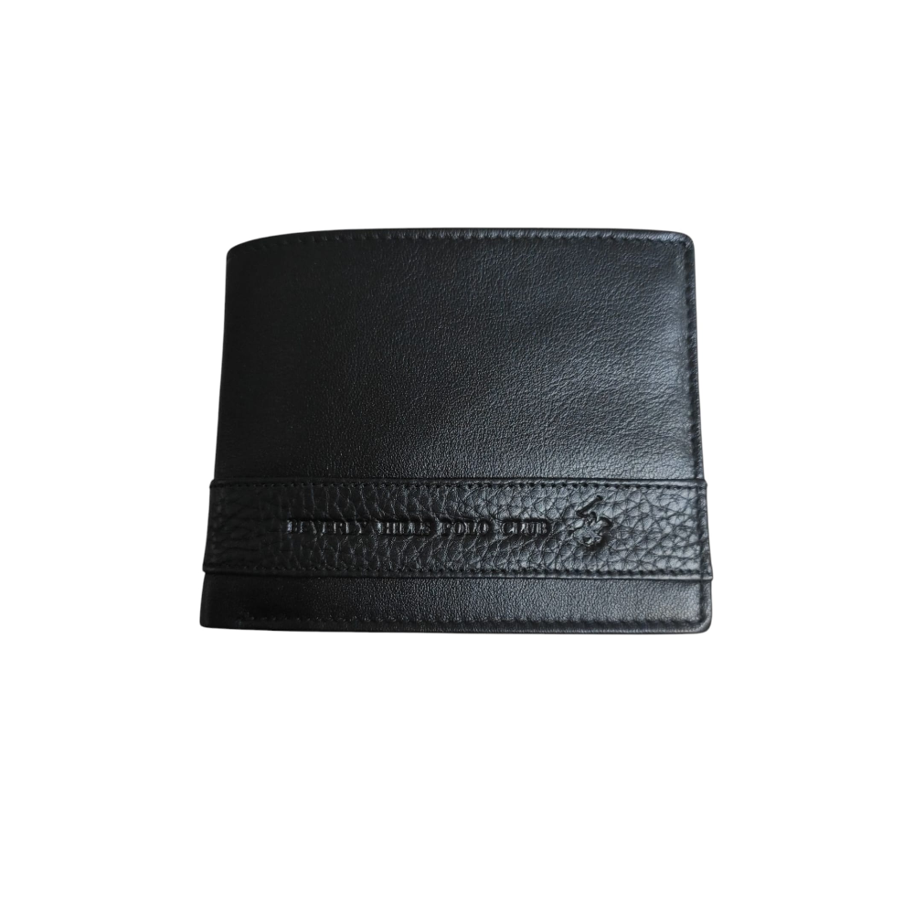 polo club beverly hills polo club portafoglio uomo in pelle bh-1732 nero - foto 1