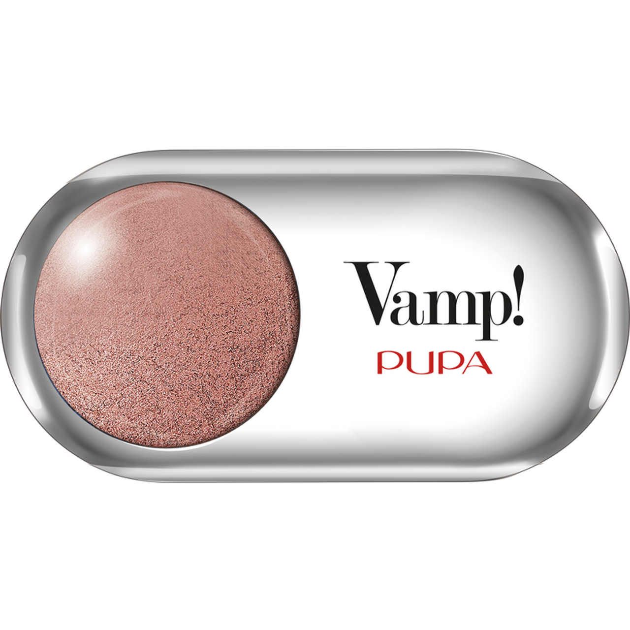pupa pupa vamp ombr.wet&dry 407 - foto 1 PUPA Vamp Ombra Wet & Dry 407, ombretto in contenitore pilula grigio metallizzato, colore rosa