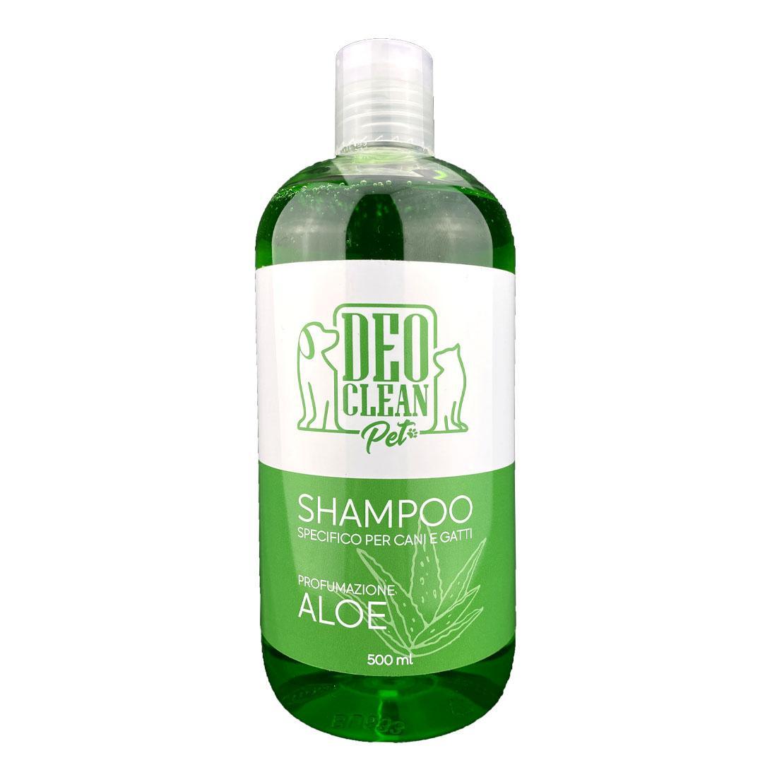deo clean pet deoclean pet - shampoo per cani e gatti aloe 500ml - foto 1