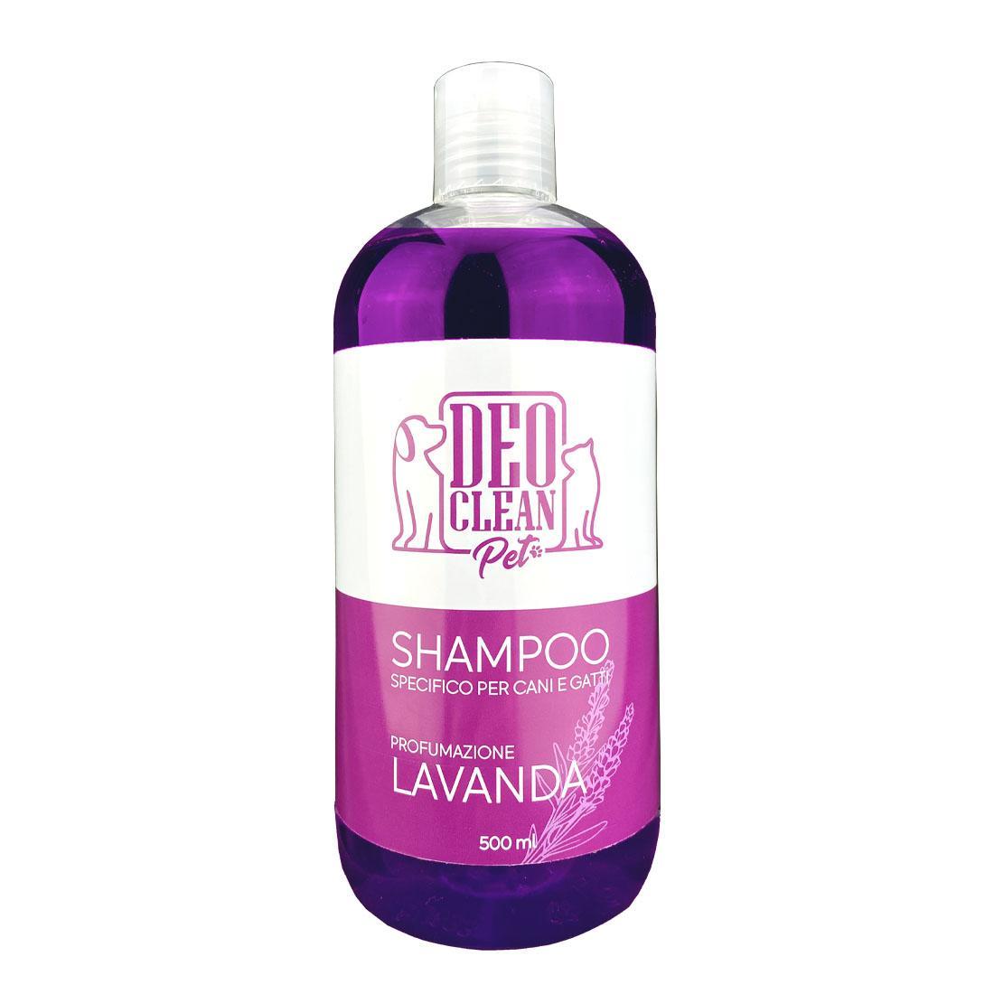 deo clean pet deoclean pet - shampoo per cani e gatti alla lavanda 500ml - foto 1