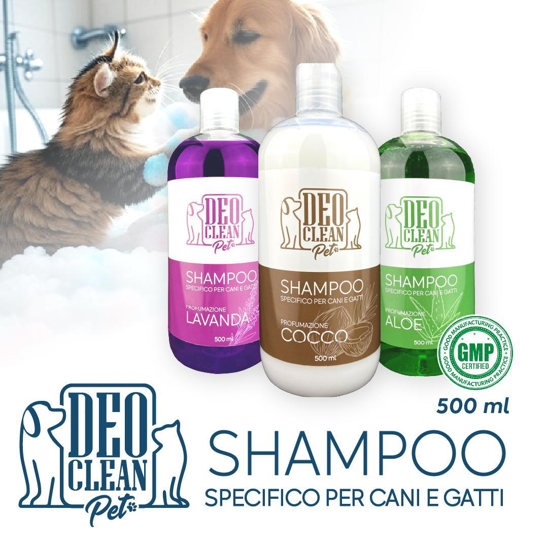 deo clean pet deoclean pet - shampoo per cani e gatti alla lavanda 500ml - foto 2