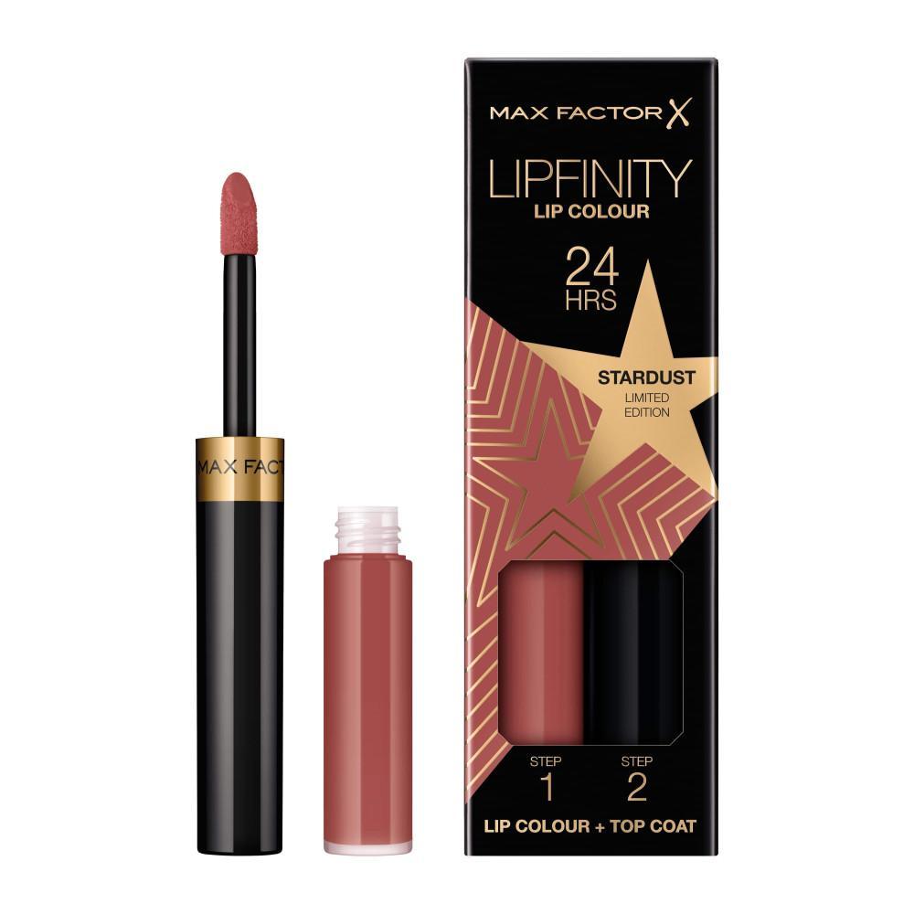 max factor m.factor lip finity n.084 - foto 1 Rossetto Max Factor Lipfinity 24hrs colore 084 con confezione, prodotto e top coat