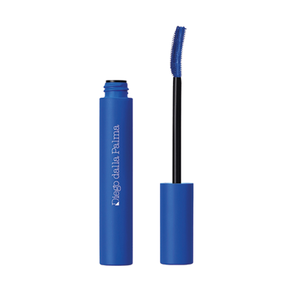 mascara DIEGO DALLA PALMA Blue Fever 31, bottiglia blu e flacone aperto