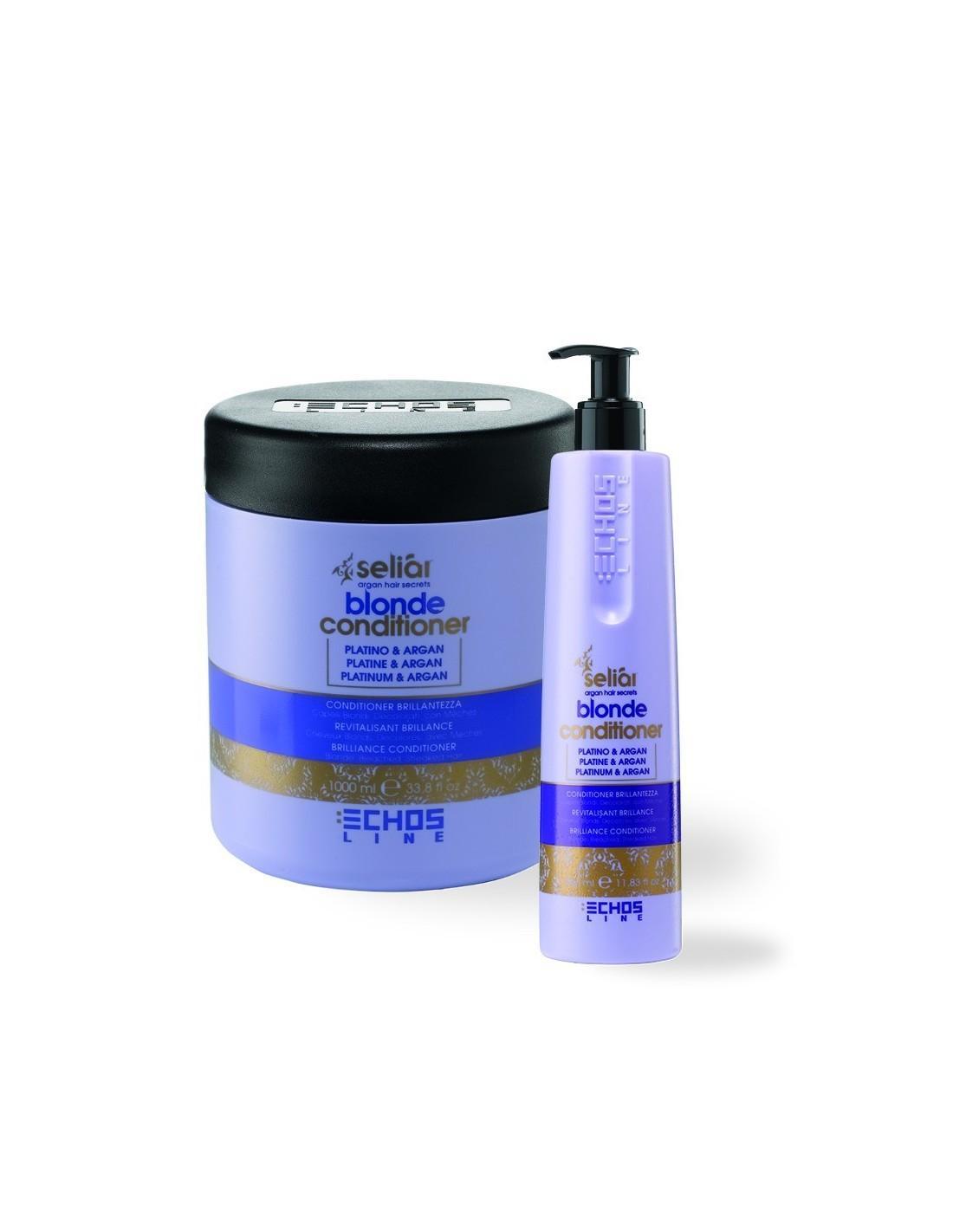 echos line -echos seliar blonde conditioner con platino e argan 350ml 1020261 - foto 1