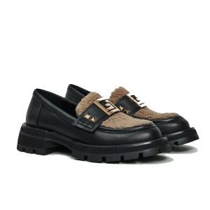 Mocassino ariel leather black v54-64814 40