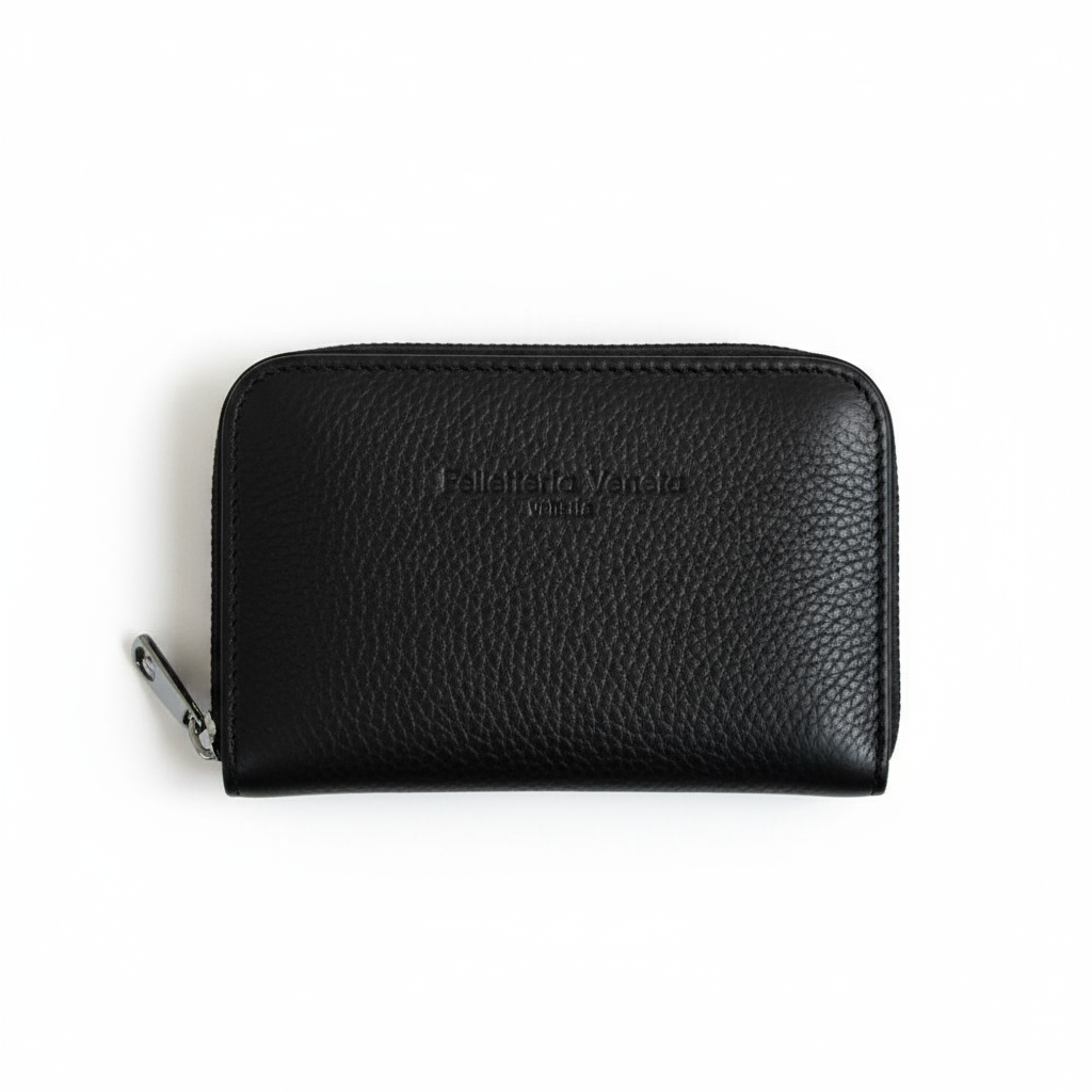 pelletteria veneta pelletteria veneta porta tessere in pelle pfv0023 nero - foto 1