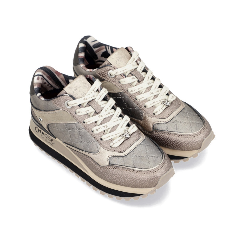 anekke anekke sneaker cuna donna london 413 metal 41380 38 - foto 1 Sneaker donna ANEKKE London 413 Metal grigio beige vista frontale