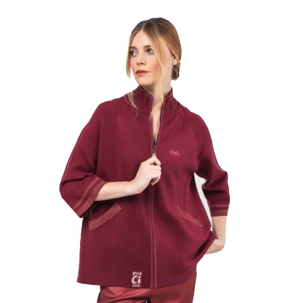 anekke anekke cardigan donna bordeaux 41283-004 - foto 1