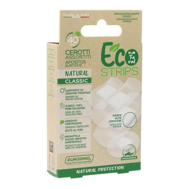 eurosirel eurosirel eco classici cerotti supporto compostabile trasparenti 40 pezzi 78292 - foto 1
