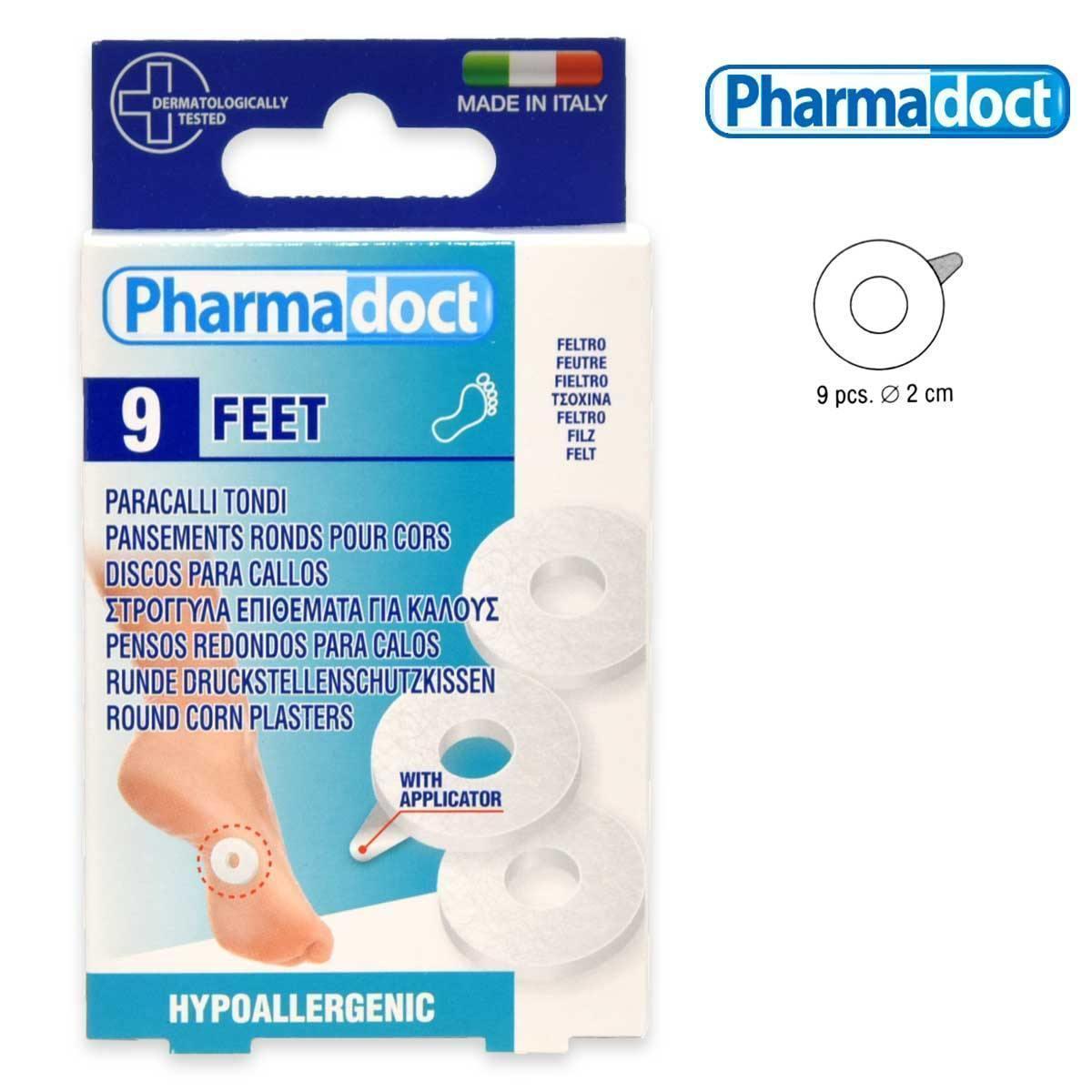 pharmadoc pharmadoct protettivi paracalli tondo feltro 9pz. 78093 - foto 1