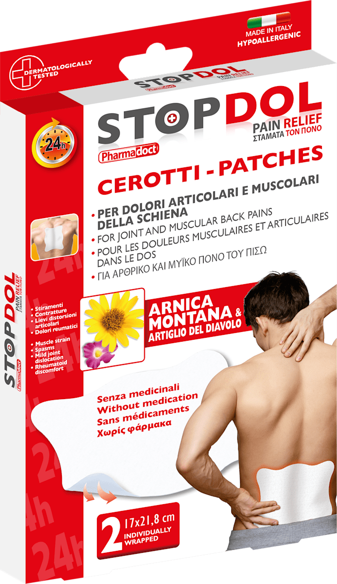 pharmadoc pharmadoct primo soccorso stopdol 2 patch articolari e lombari 78325 - foto 1