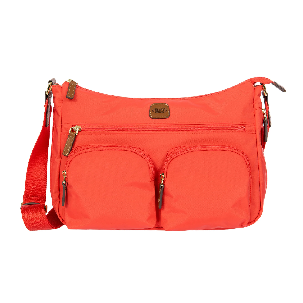 brics-x-collection-borsa-tracolla-poppy bric's bric's x-collection borsa tracolla 34x24x8/14 bxg45055.209 poppy - foto 1