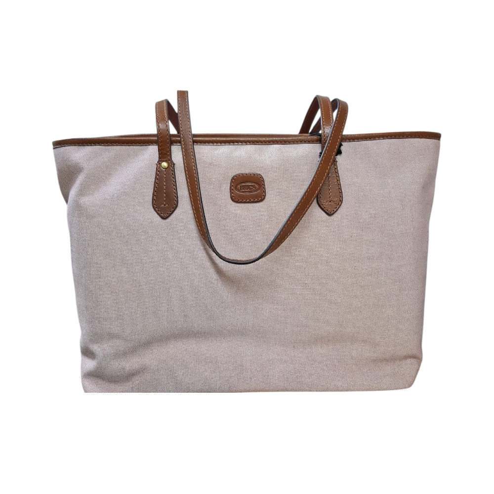bric's bric's x-collection volterra trama shopping bag boe05963.020 bordeaux/tan - foto 1
