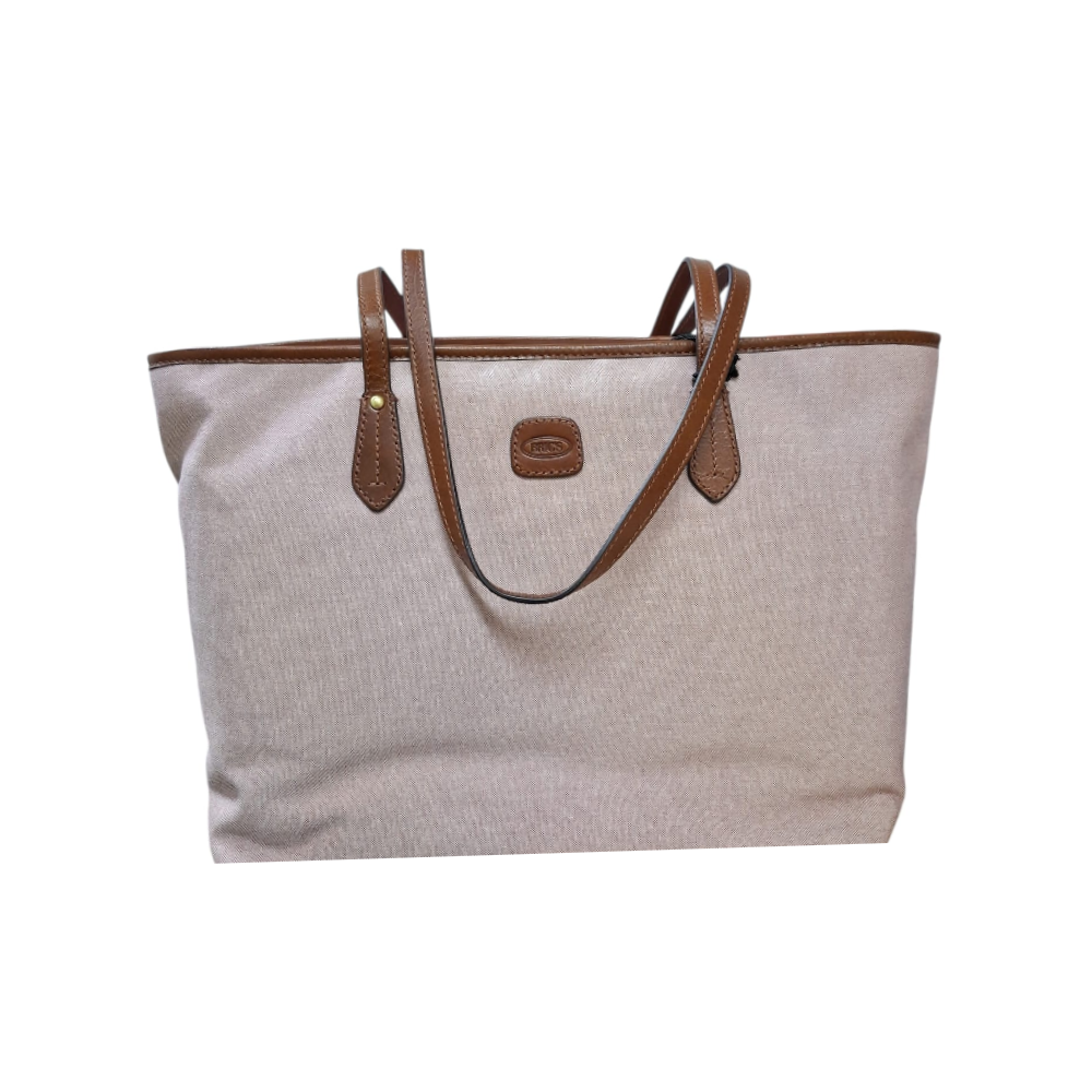 bric's bric's x-collection volterra trama shopping bag boe05963.050 ocean/tan - foto 1