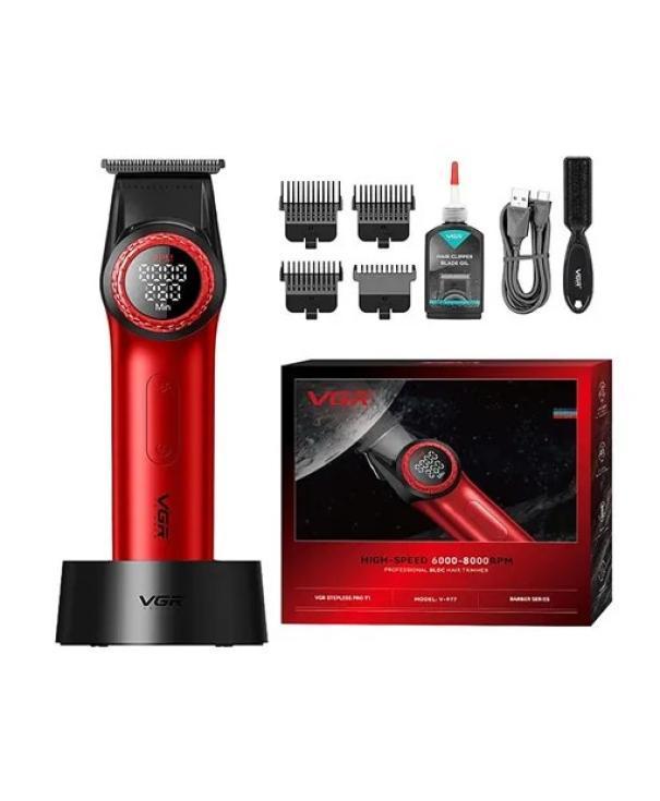 vgr vgr hair trimmer high-speed 6000-8000rpm v-977 rosso - foto 1